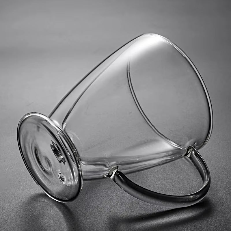 8Oz/14Oz Sustainable Microwave Safe Transparent Double Wall Glass Cup Heat Insulation High Borosilicate Glass Espresso Tea Latte