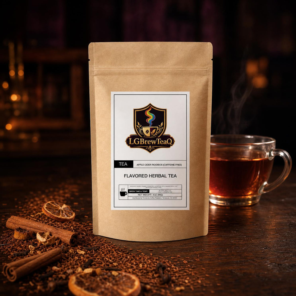Apple Cider Rooibos Herbal Tea - Loose Leaf