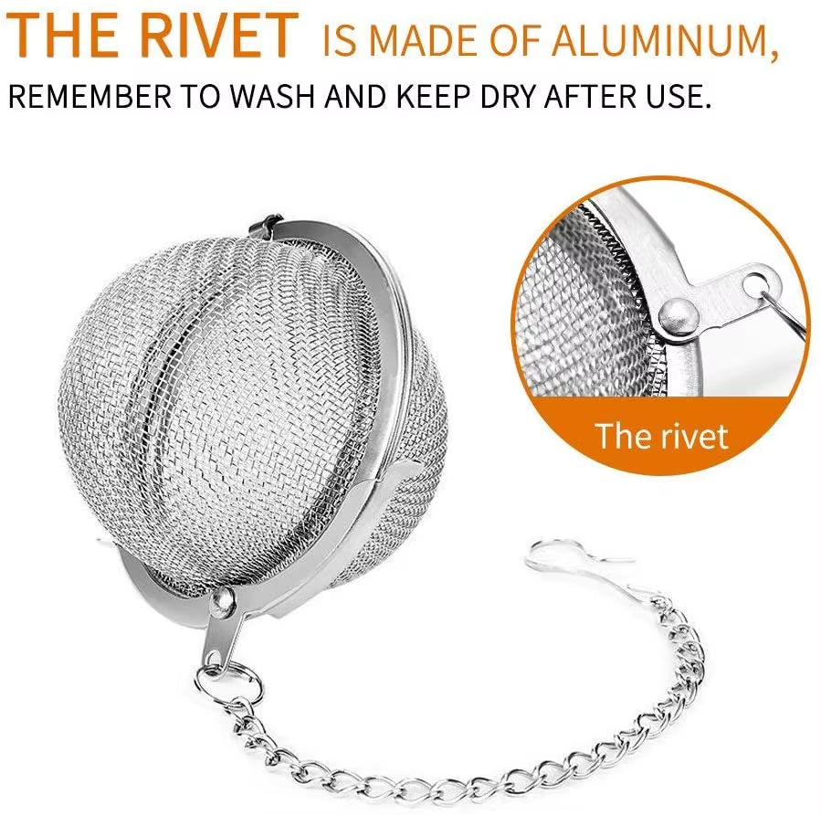 Mesh Tea Infuser Strainers Filters Tea Ball Interval Diffuser Stainless Steel Tea Strainer
