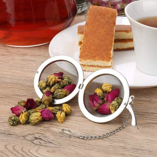 Mesh Tea Infuser Strainers Filters Tea Ball Interval Diffuser Stainless Steel Tea Strainer