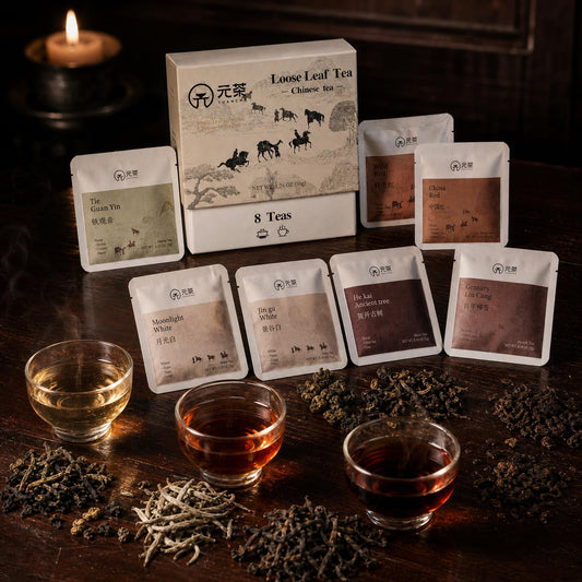 Artisan Whole Leaf Tea Tasting Flight - 8 Curated Varieties