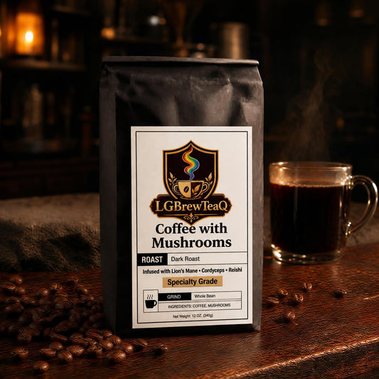 Coffee with Mushrooms (Dark Roast)